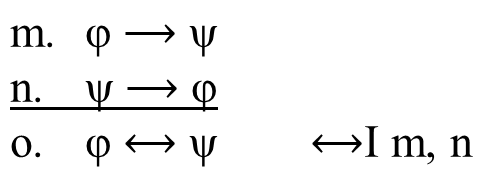 ⟷I - Biconditional Introduction