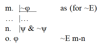 ~E - Negation Elimination